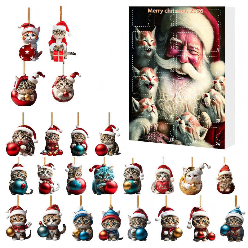 Cheryl | Advent Calendar Christmas Gift Cat Ornament Box