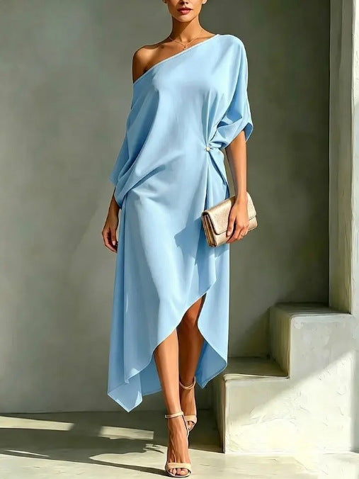 Otylia | Women's One-Shoulder Asymmetric Maxi Dress