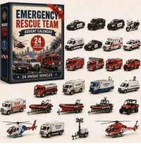 Rescue Vehicle Advent Calendar Christmas Gift for Boys for Men