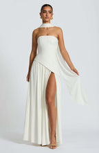 Marguerite | Women's Strapless High-Slit Cocktail Dress
