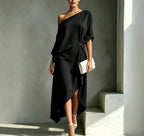Otylia | Women's One-Shoulder Asymmetric Maxi Dress