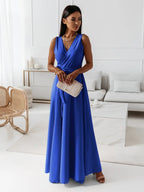 Hailey | Women's Wrap Maxi Dress Sleeveless V-Neck