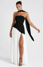 Marguerite | Women's Strapless High-Slit Cocktail Dress