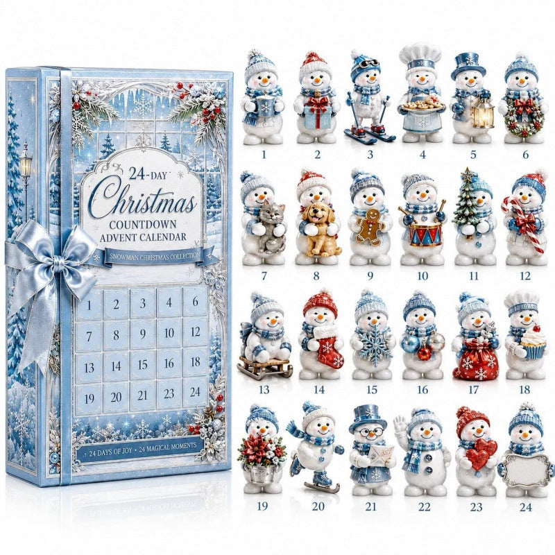 Sixtine | Women's Nordic Snowman Advent Calendar Christmas Gift Box