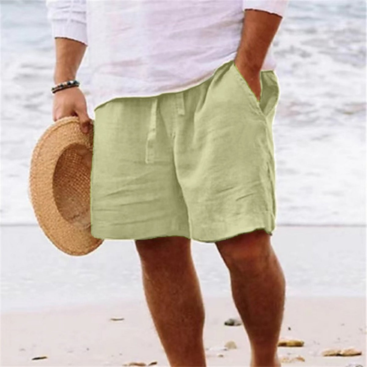 Arne | Men's Drawstring Beach Shorts with Side Pockets