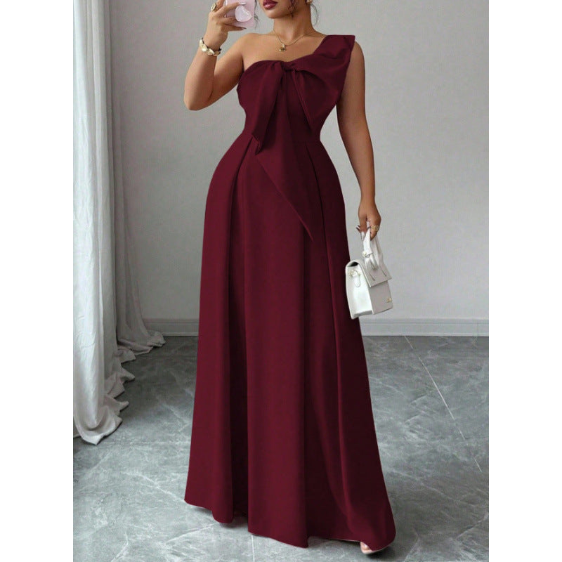 Braelyn | One-Shoulder Bow Cocktail Dress for Women