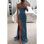 Zelie | Women's Sparkle Cowl Neck Cocktail Dress Maxi