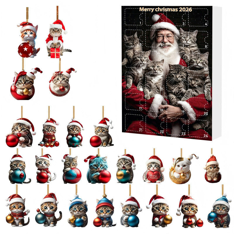 Cheryl | Advent Calendar Christmas Gift Cat Ornament Box
