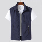 Jasper | Men's Sleeveless Quilted Bodywarmer with Zip Front and Side Pockets