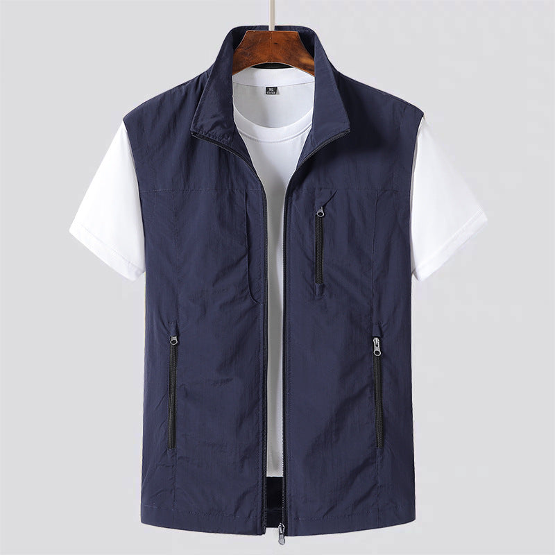 Jasper | Men's Sleeveless Quilted Bodywarmer with Zip Front and Side Pockets