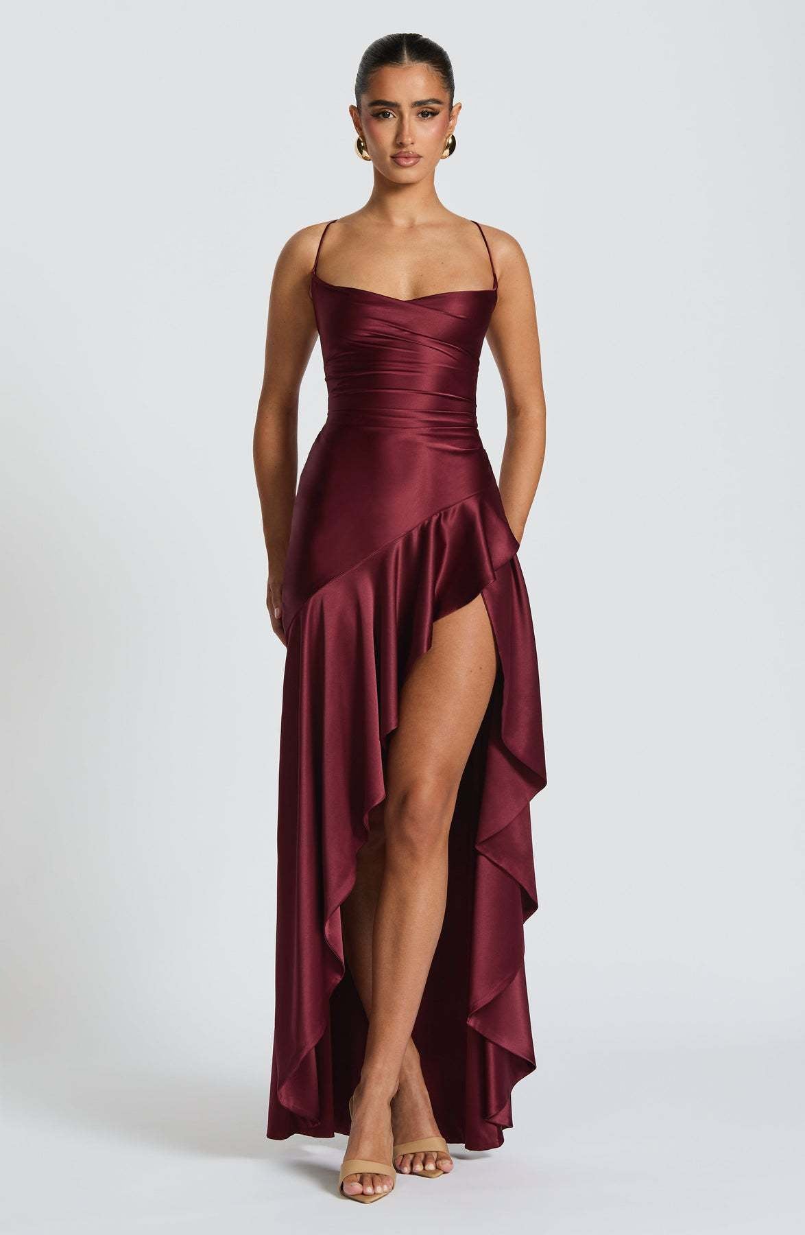 Antheunis | Women's Draped Cowl-Neck Cocktail Dress