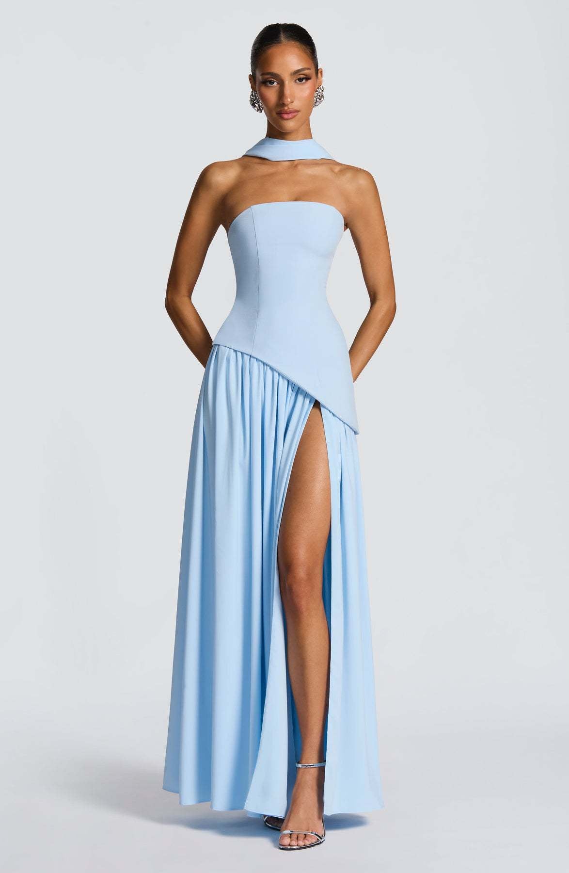 Marguerite | Women's Strapless High-Slit Cocktail Dress