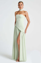 Marguerite | Women's Strapless High-Slit Cocktail Dress