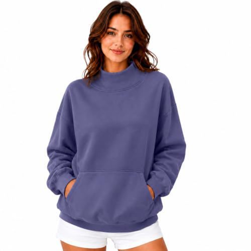 Sienna | Women's Oversized Kangaroo Pocket Crewneck Sweatshirt