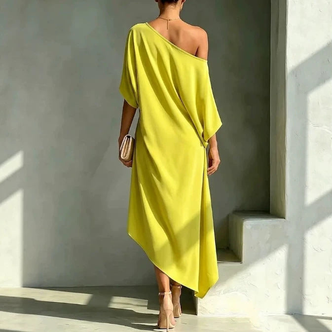 Otylia | Women's One-Shoulder Asymmetric Maxi Dress