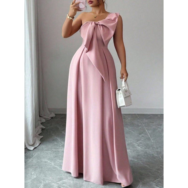 Braelyn | One-Shoulder Bow Cocktail Dress for Women