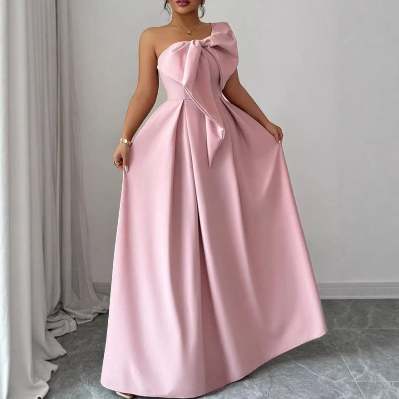 Braelyn | One-Shoulder Bow Cocktail Dress for Women