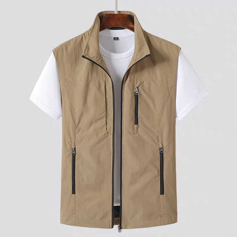 Jasper | Men's Sleeveless Quilted Bodywarmer with Zip Front and Side Pockets