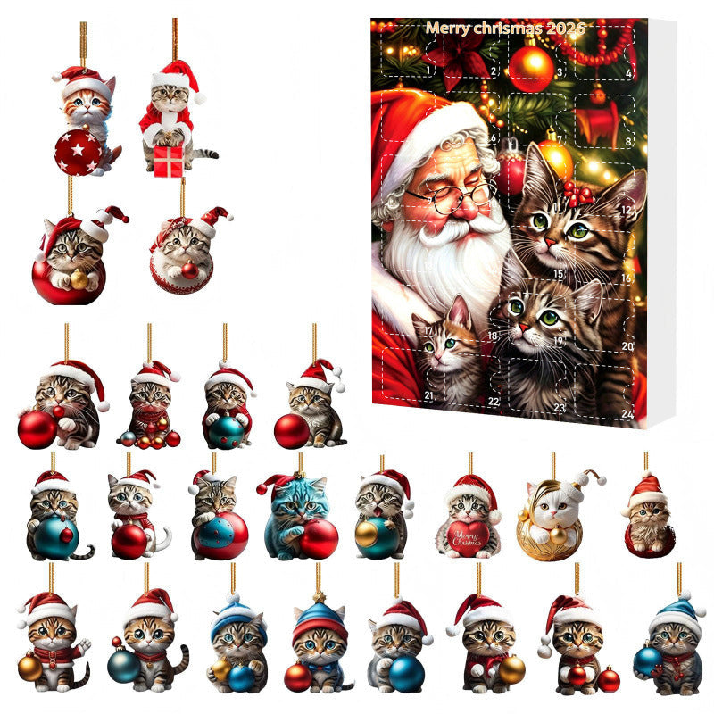 Cheryl | Advent Calendar Christmas Gift Cat Ornament Box