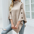 Solveig | Women's Ribbed Crew Neck Oversized Pullover Sweater