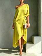 Otylia | Women's One-Shoulder Asymmetric Maxi Dress