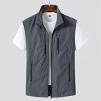Jasper | Men's Sleeveless Quilted Bodywarmer with Zip Front and Side Pockets