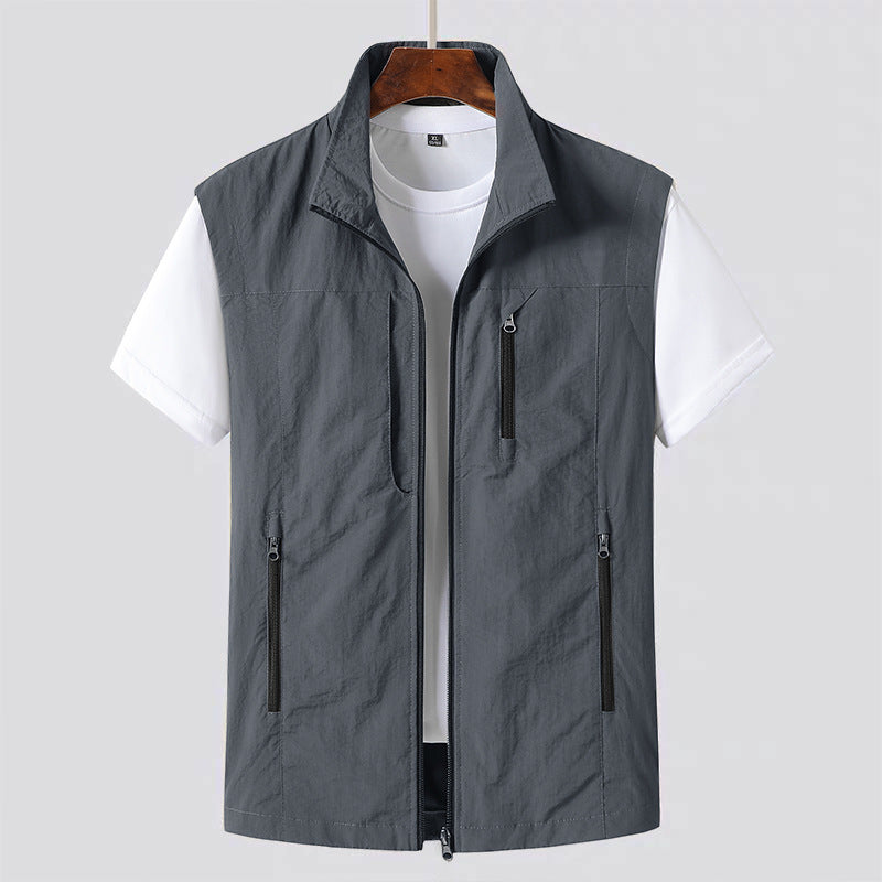 Jasper | Men's Sleeveless Quilted Bodywarmer with Zip Front and Side Pockets