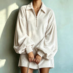 Marcelle | Women's Collared Velvet-Look Mini Dress
