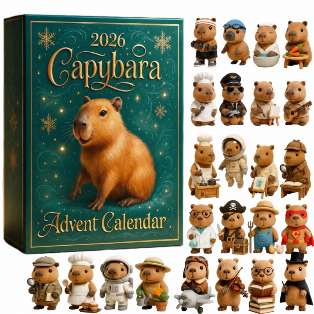 Guilaine | Capybara DIY Advent Calendar Christmas Gift, 24 Doors
