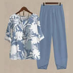 Tineke | Women's Relaxed Two-Piece Knit Top and Pants Lounge Set