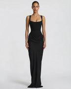 Amalie | Women's Corset Maxi Dress with Sweetheart Neckline