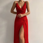 Tine | Women's Backless Maxi Dress with Spaghetti Straps
