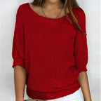 Asta | Women's Round Neck Ribbed Knit Top