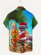 Mathieu | Men's Printed Short Sleeve Christmas Blouse
