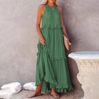 Ottilie | Women's A-Line Dress with Ruffled Tiered Hem Maxi