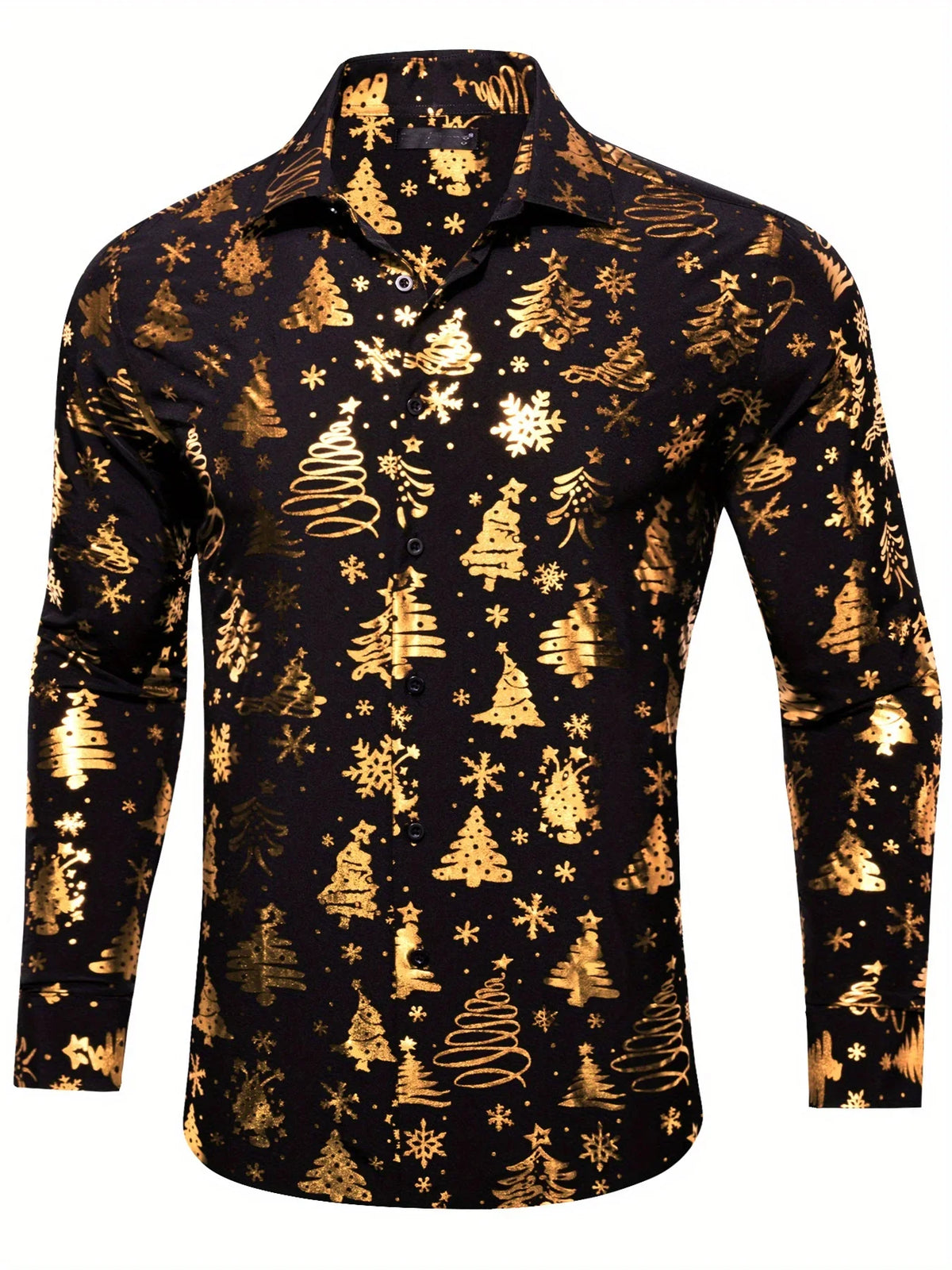 Nolan | Christmas Blouse Button-Up Shirt for Men