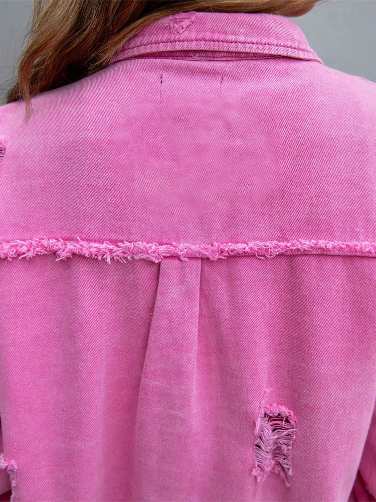 Antonia | Women's Relaxed Button-Front Jacket with Collar