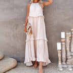 Ottilie | Women's A-Line Dress with Ruffled Tiered Hem Maxi