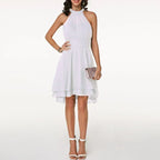 Delia | Women's Halter Layered Cocktail Dress