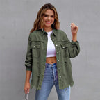 Antonia | Women's Relaxed Button-Front Jacket with Collar