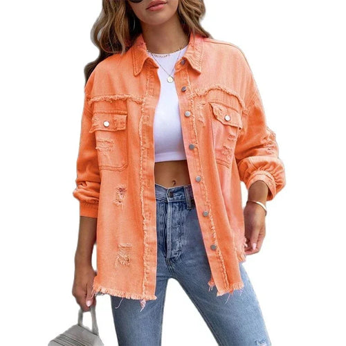 Antonia | Women's Relaxed Button-Front Jacket with Collar