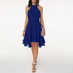 Delia | Women's Halter Layered Cocktail Dress