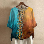Chiara | Women's Floral Print Short Sleeve Blouse