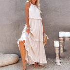 Ottilie | Women's A-Line Dress with Ruffled Tiered Hem Maxi