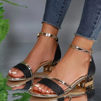 Wilma | Women's Ankle Strap Block Heel Sandals