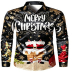 Gerner | Men's Printed Button-Up Christmas Blouse