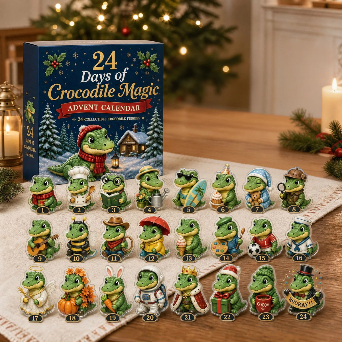 Sunniva | Advent Calendar Christmas Gift with Acrylic Charm Keyrings