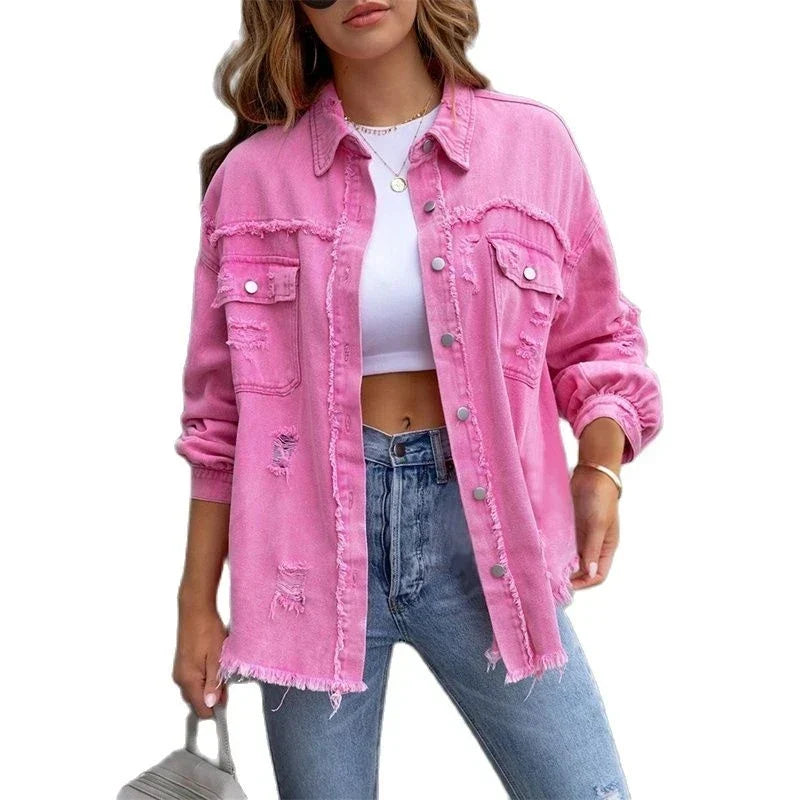 Antonia | Women's Relaxed Button-Front Jacket with Collar