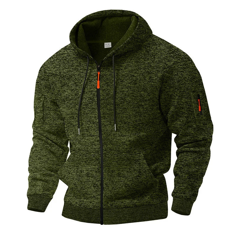 Florian | Men's Fleece Jacket Zip Front Outdoor Layer