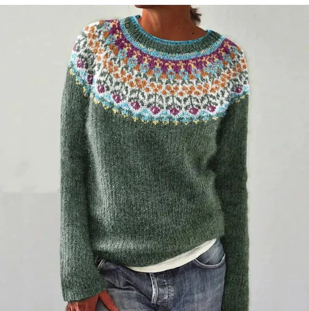 Silvia Retro Knitted Sweater